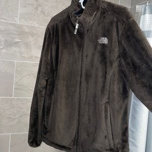 Gently used North Face fuzzy jacket